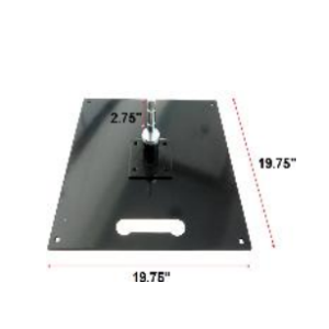 Flag base plate