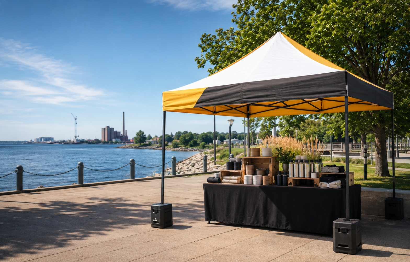 Custom canopy tent for an outdoor event in Hamilton Ontario